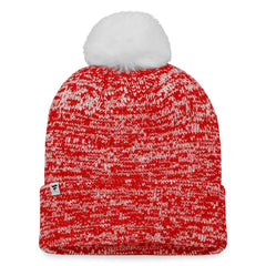 Chicago Blackhawks Fanatics Women's Glimmer Cuffed Knit Hat with Pom - Red | US 4630463