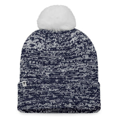Seattle Kraken Fanatics Women's Glimmer Cuffed Knit Hat with Pom - Deep Sea Blue | US 4630481