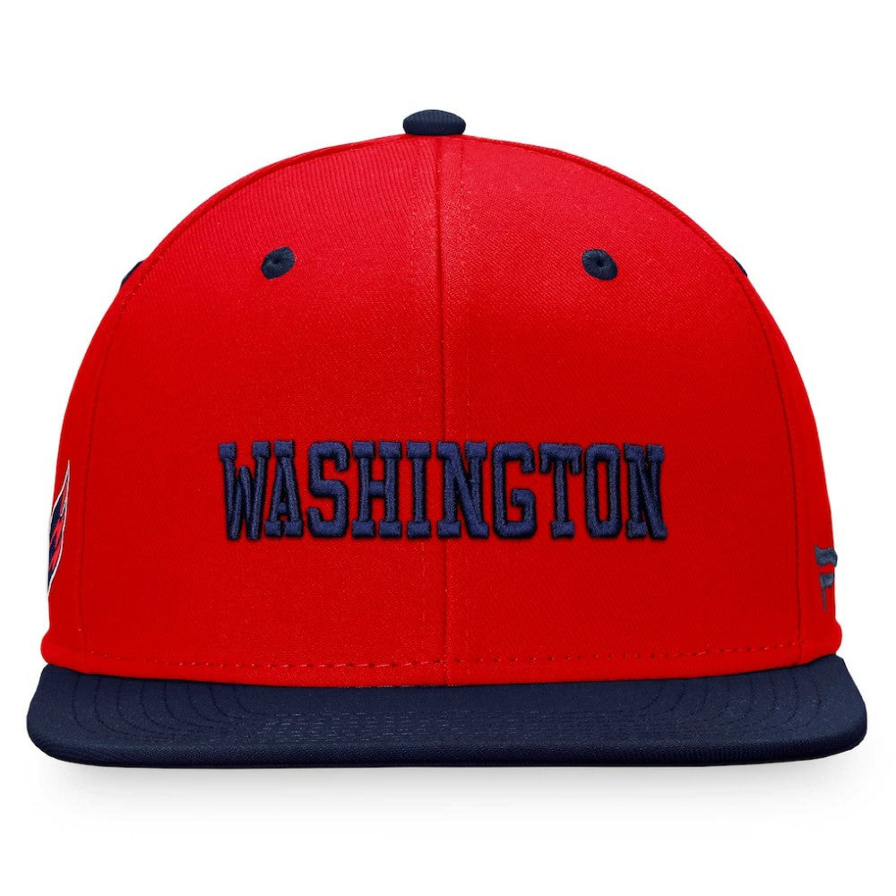 Washington Capitals Fanatics Heritage City Two-Tone Snapback Hat - Red/Navy | US 4631492