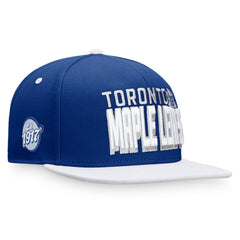 Toronto Maple Leafs Fanatics Heritage Retro Two-Tone Snapback Hat - Blue/White | US 4631515