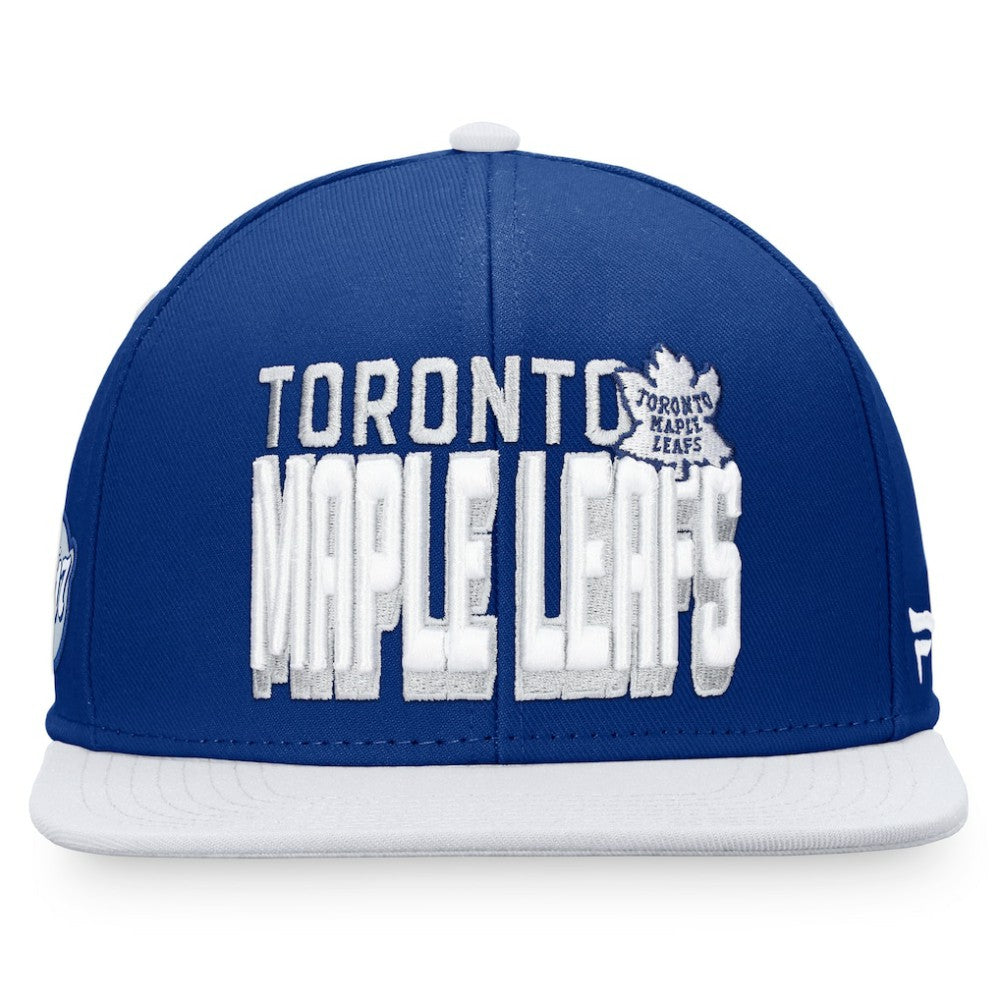 Toronto Maple Leafs Fanatics Heritage Retro Two-Tone Snapback Hat - Blue/White | US 4631515