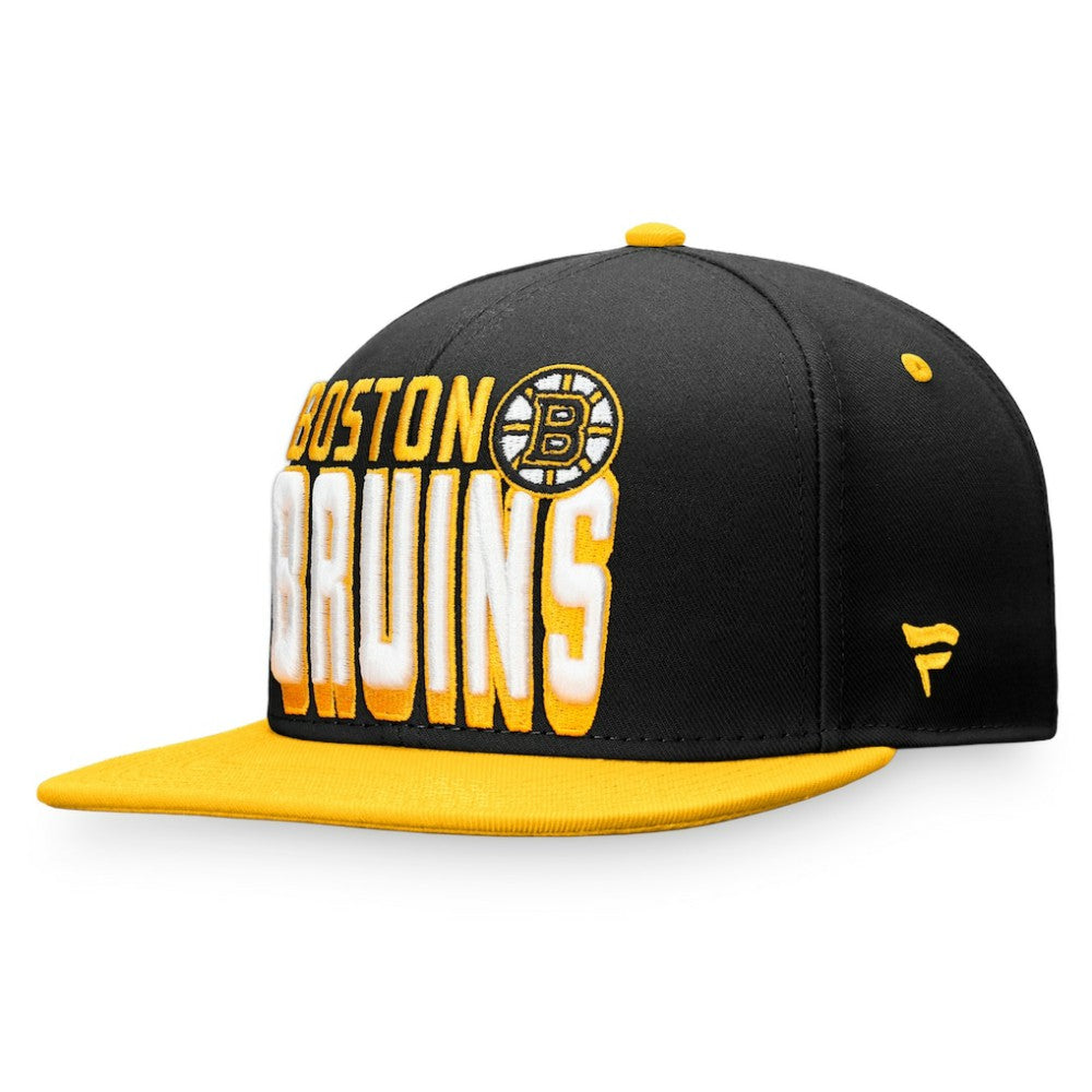 Boston Bruins Fanatics Heritage Retro Two-Tone Snapback Hat - Black/Gold | US 4631529