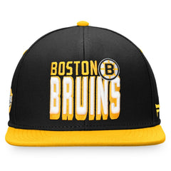 Boston Bruins Fanatics Heritage Retro Two-Tone Snapback Hat - Black/Gold | US 4631531