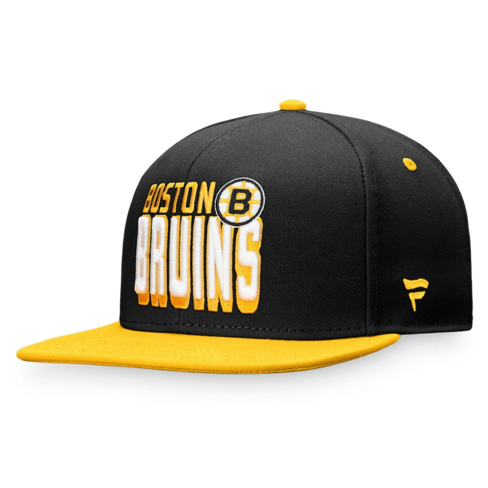 Boston Bruins Fanatics Heritage Retro Two-Tone Snapback Hat - Black/Gold | US 4631531
