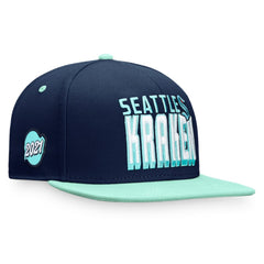 Seattle Kraken Fanatics Heritage Retro Two-Tone Snapback Hat - Navy/Blue | US 4631561
