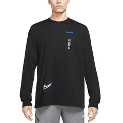 Philadelphia 76ers Courtside Established City Max90 Long Sleeve T-Shirt Black - Nike