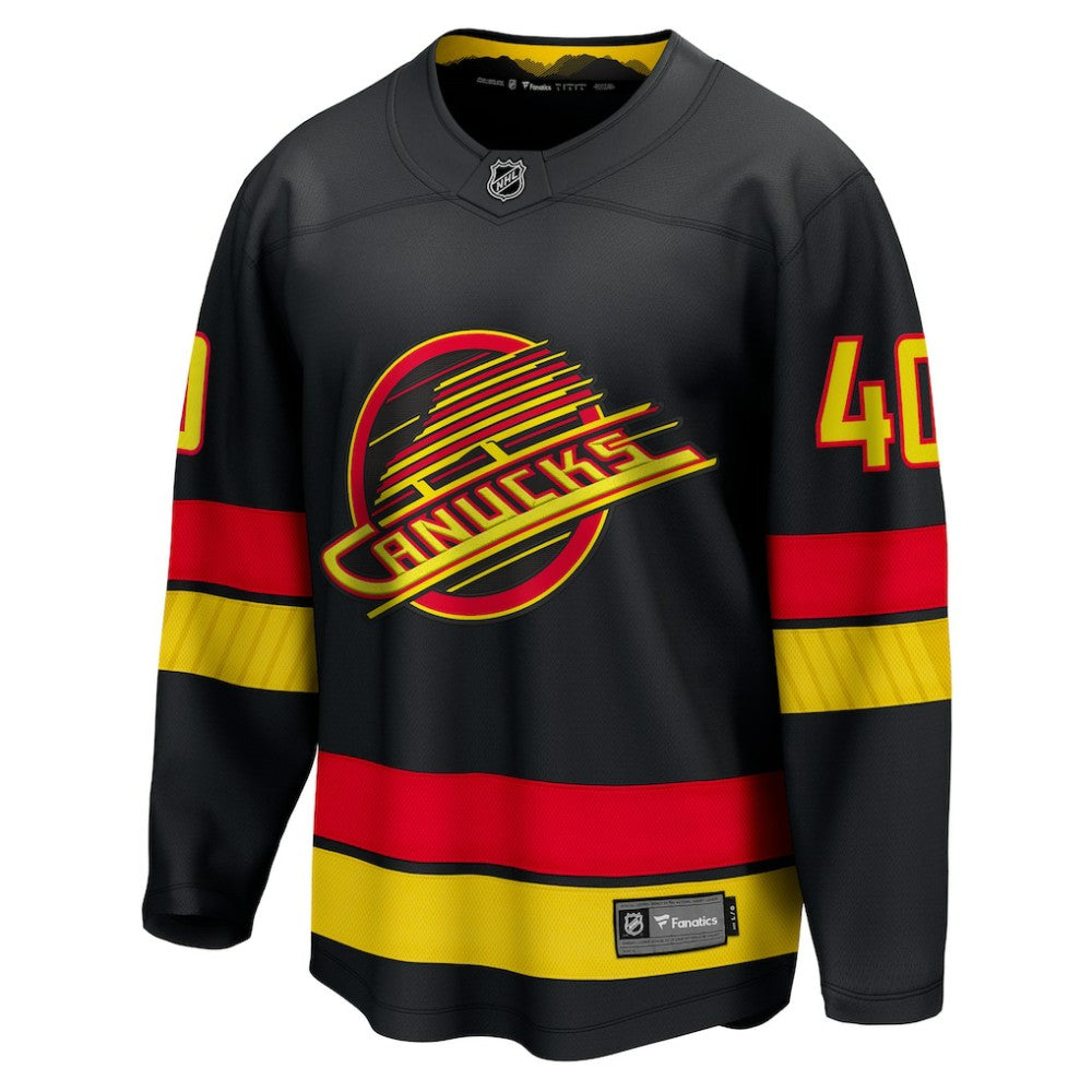 Elias Pettersson Vancouver Canucks Fanatics Breakaway Jersey - Black | US 4635492