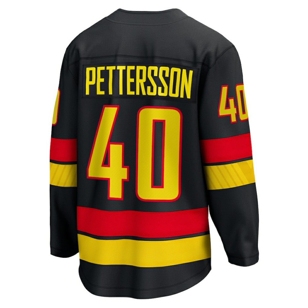 Elias Pettersson Vancouver Canucks Fanatics Breakaway Jersey - Black | US 4635492