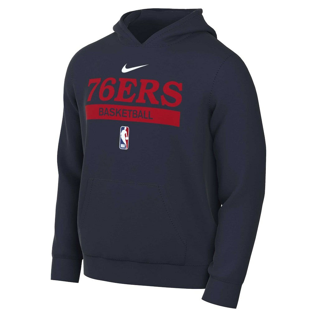 Philadelphia 76ers 2022/23 Spotlight On-Court Practice Performance Pullover Hoodie Navy - Nike