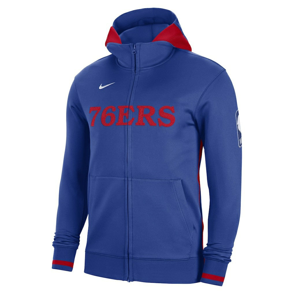 Philadelphia 76ers Authentic Showtime Performance Full-Zip Hoodie Royal - Nike