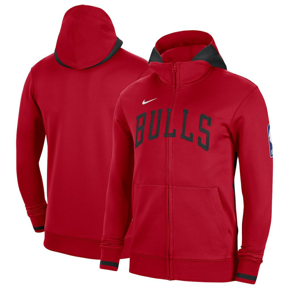 Chicago Bulls Authentic Showtime Performance Full-Zip Hoodie Red - Nike