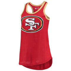 San Francisco 49ers G-III 4Her by Carl Banks Women's Tater Burnout Tank Top - Scarlet Tops
