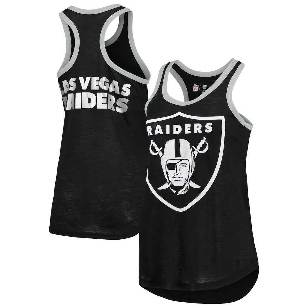 Las Vegas Raiders G-III 4Her by Carl Banks Women's Tater Burnout Tank Top - Black Tops