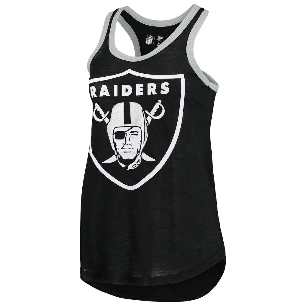 Las Vegas Raiders G-III 4Her by Carl Banks Women's Tater Burnout Tank Top - Black Tops