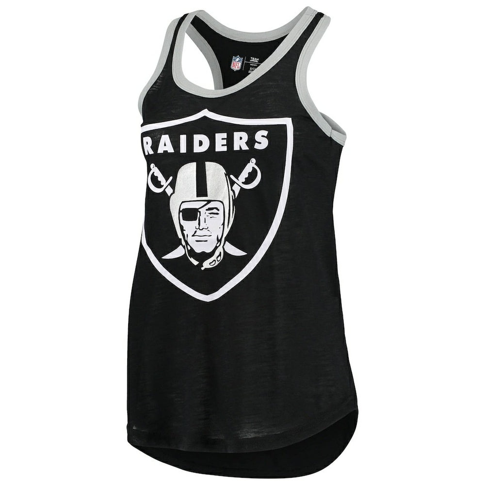 Las Vegas Raiders G-III 4Her by Carl Banks Women's Tater Burnout Tank Top - Black Tops