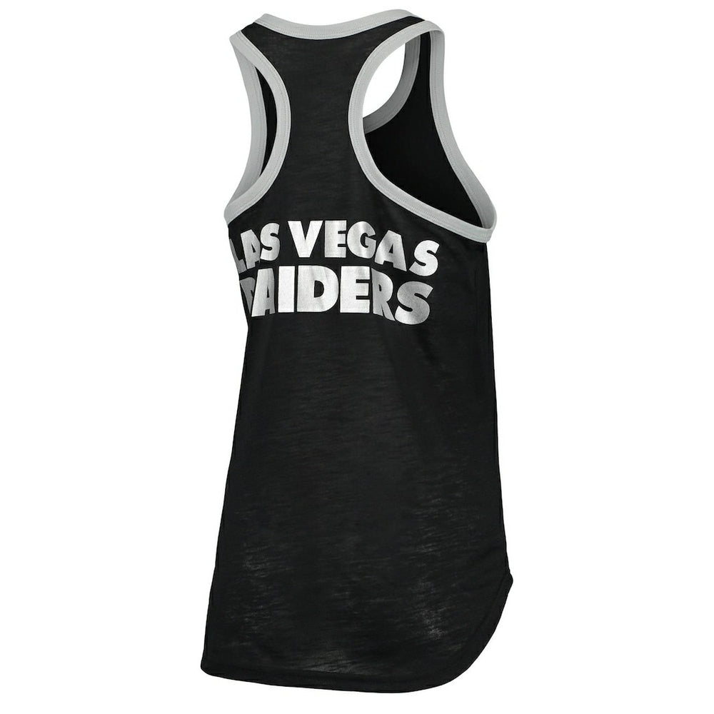 Las Vegas Raiders G-III 4Her by Carl Banks Women's Tater Burnout Tank Top - Black Tops