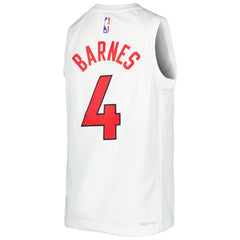 Scottie Barnes Toronto Raptors Youth Swingman Jersey Association Edition White - Nike