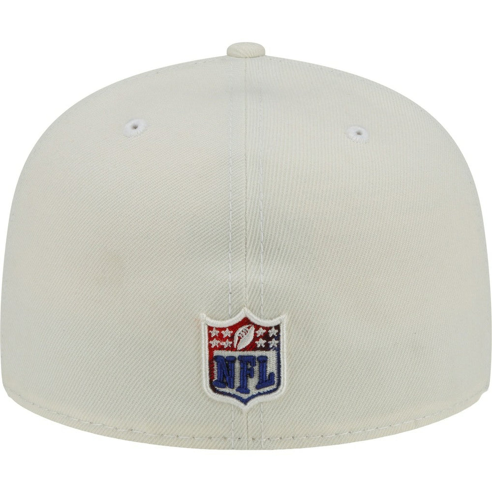 New York Giants New Era Chrome Color Dim 59FIFTY Fitted Hat - Cream Hats