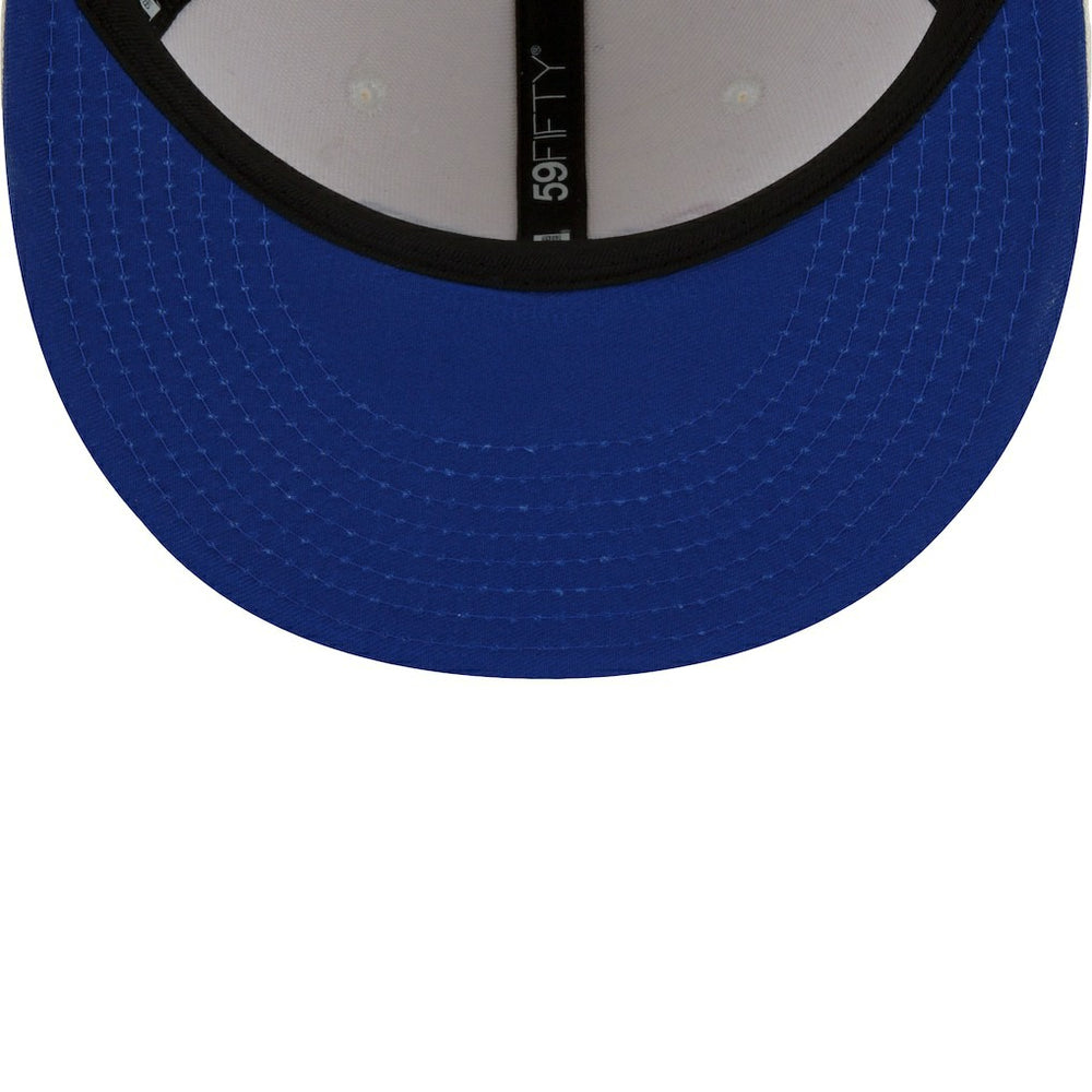 New York Giants New Era Chrome Color Dim 59FIFTY Fitted Hat - Cream Hats