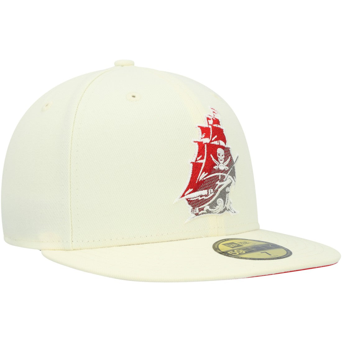 Tampa Bay Buccaneers New Era Chrome Color Dim 59FIFTY Fitted Hat - Cream Hats