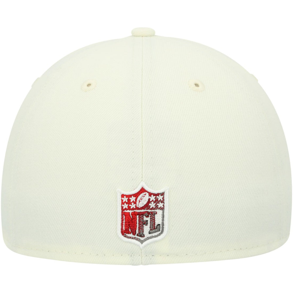 Tampa Bay Buccaneers New Era Chrome Color Dim 59FIFTY Fitted Hat - Cream Hats
