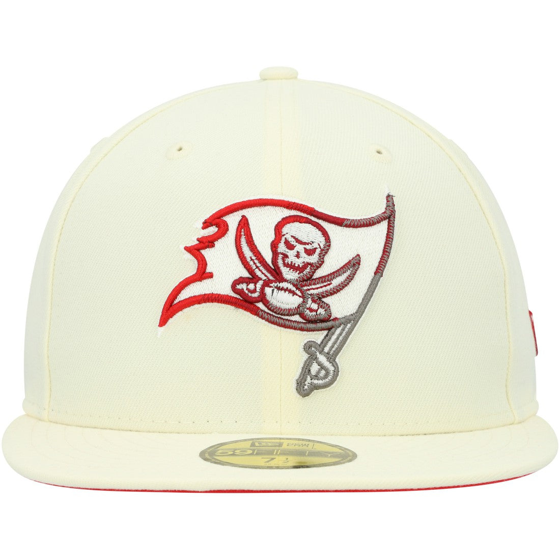 Tampa Bay Buccaneers New Era Chrome Color Dim 59FIFTY Fitted Hat - Cream Hats