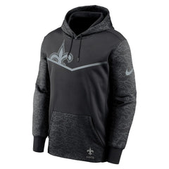 New Orleans Saints RFLCTV Chevron Pullover Hoodie - Black Hoodies