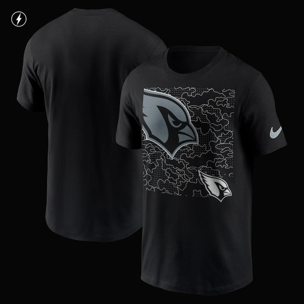 Arizona Cardinals RFLCTV T-Shirt - Black T-shirts