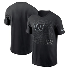 Washington Commanders RFLCTV T-Shirt - Black T-shirts