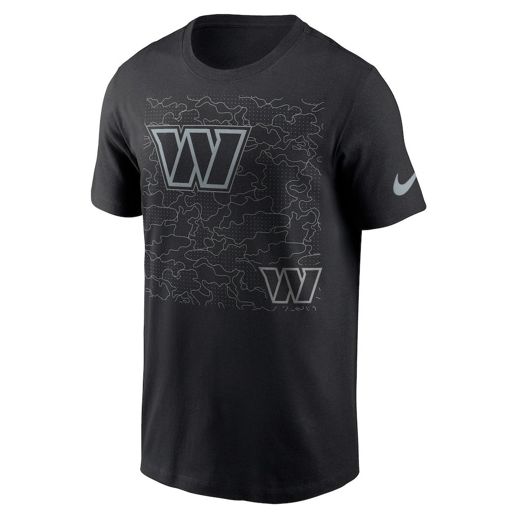Washington Commanders RFLCTV T-Shirt - Black T-shirts