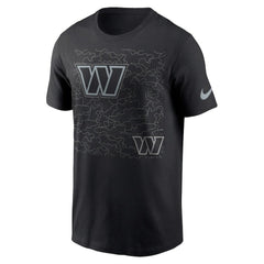 Washington Commanders RFLCTV T-Shirt - Black T-shirts