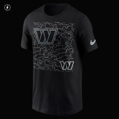 Washington Commanders RFLCTV T-Shirt - Black T-shirts