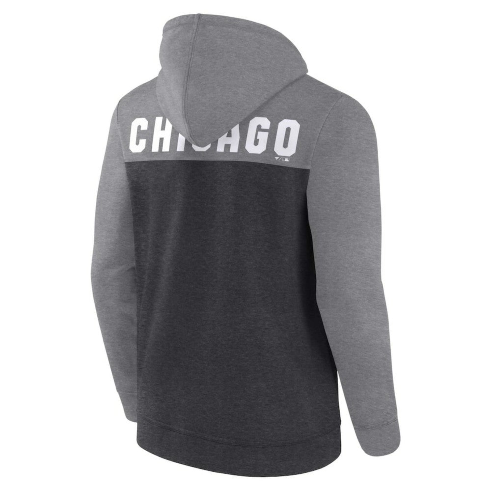 Chicago White Sox Fanatics Blown Away Full-Zip Hoodie - Heathered Charcoal/Heathered Gray Hoodies