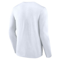 Milwaukee Brewers Fanatics Pressbox Long Sleeve T-Shirt - White T-shirts