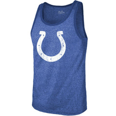 Jonathan Taylor Indianapolis Colts Majestic Threads Player Name & Number Tri-Blend Tank Top - Heathered Royal Tops