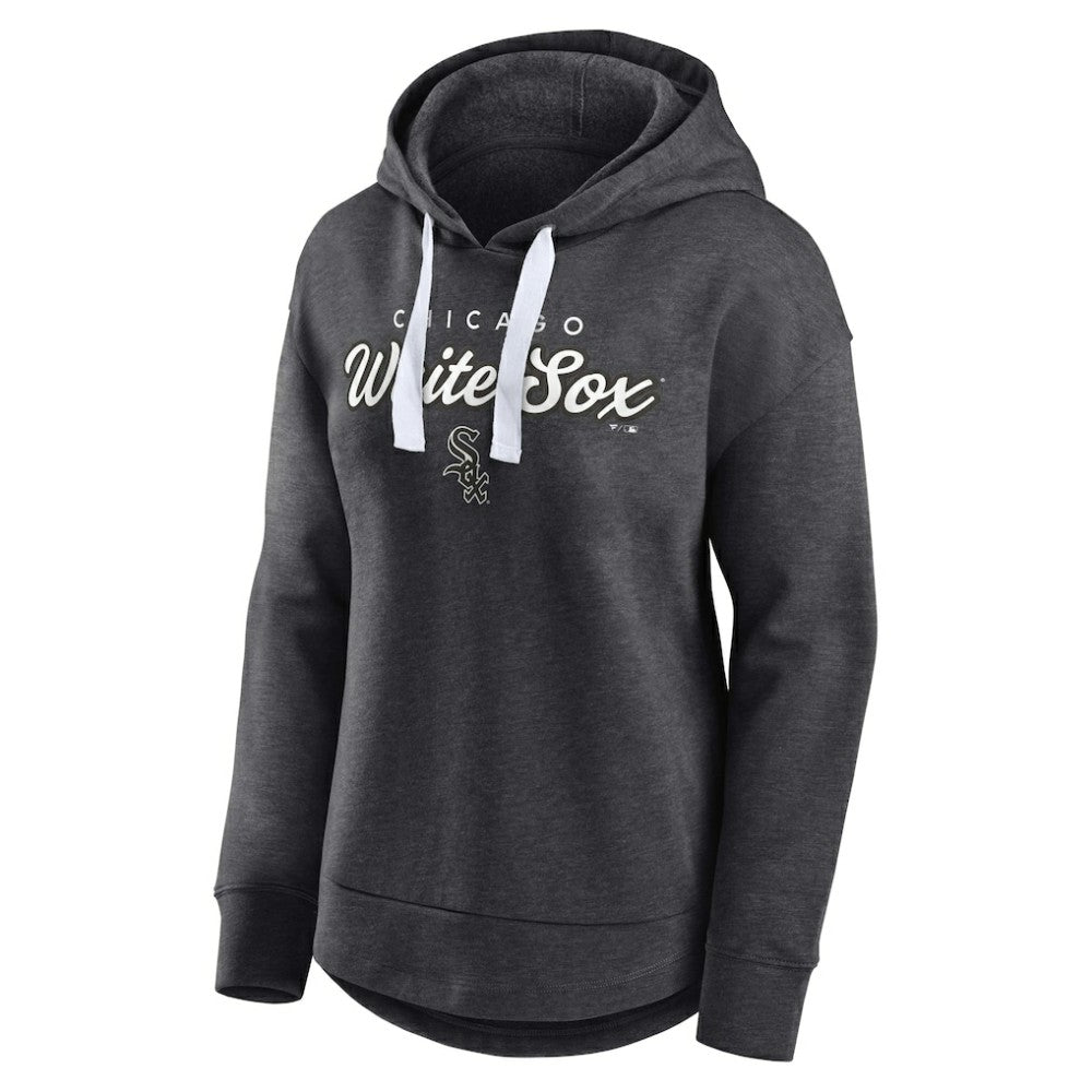 Chicago White Sox Fanatics Women's Set to Fly Pullover Hoodie - Heather Charcoal Hoodies
