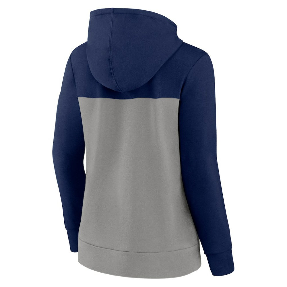 New York Yankees Fanatics Women's Take The Field Colorblocked Hoodie Full-Zip Jacket - Navy/Gray Jackets