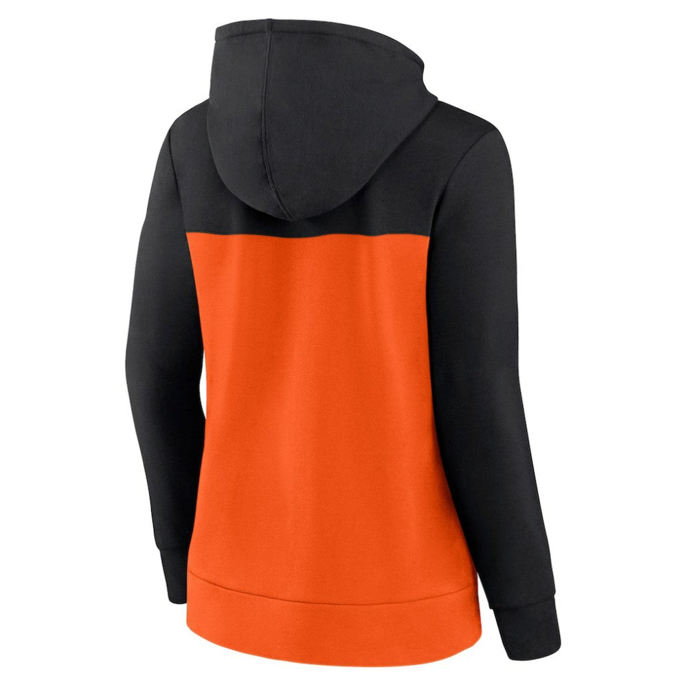 San Francisco Giants Fanatics Women's Take The Field Colorblocked Hoodie Full-Zip Jacket - Black/Orange Jackets