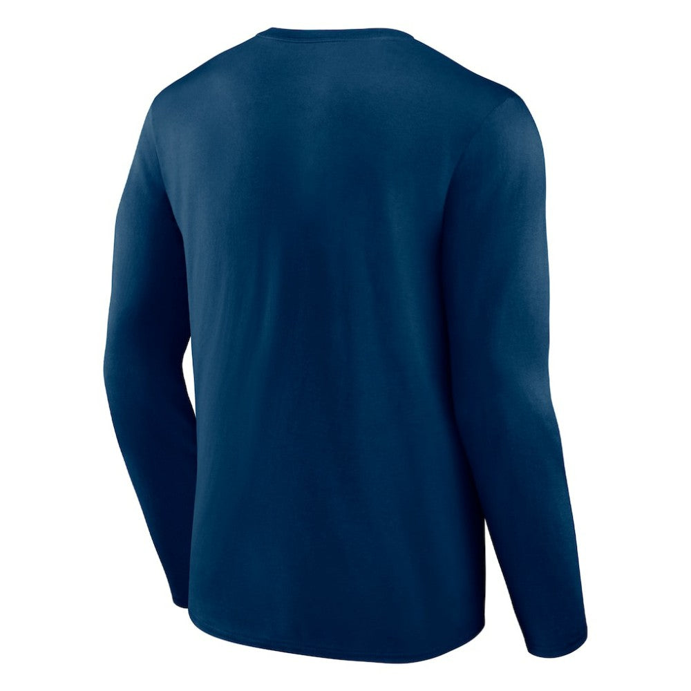 Seattle Kraken Fanatics Covert Long Sleeve T-Shirt - Deep Sea Blue | US 4641726
