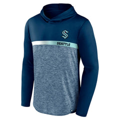 Seattle Kraken Fanatics Podium Defender Pullover Hoodie - Deep Sea Blue | US 4641815