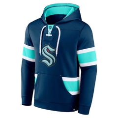 Seattle Kraken Fanatics Powerplay Warrior Pullover Hoodie - Deep Sea Blue | US 4641846