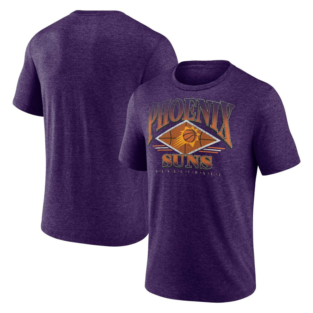 Phoenix Suns True Classics Power Phase Tri-Blend T-Shirt Heather Purple - Fanatics