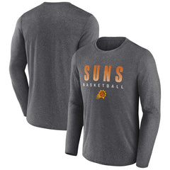 Phoenix Suns Where Legends Play Iconic Practice Long Sleeve T-Shirt Heathered Charcoal - Fanatics
