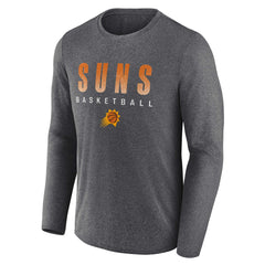 Phoenix Suns Where Legends Play Iconic Practice Long Sleeve T-Shirt Heathered Charcoal - Fanatics