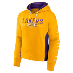 Los Angeles Lakers Women's Iconic Halftime Colorblock Pullover Hoodie Gold - Fanatics outlet