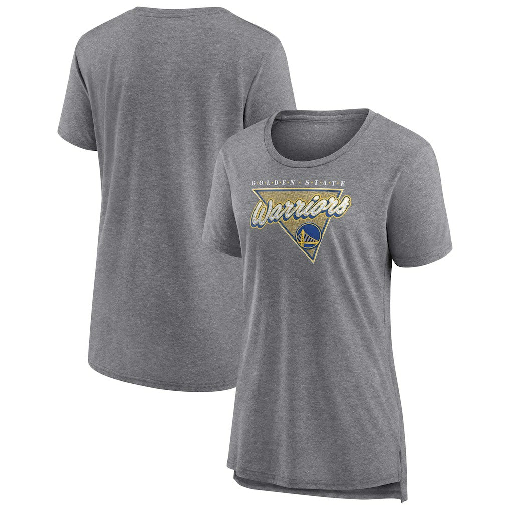 Golden State Warriors Women's True Classics Tri-Blend T-Shirt Heathered Gray - Fanatics