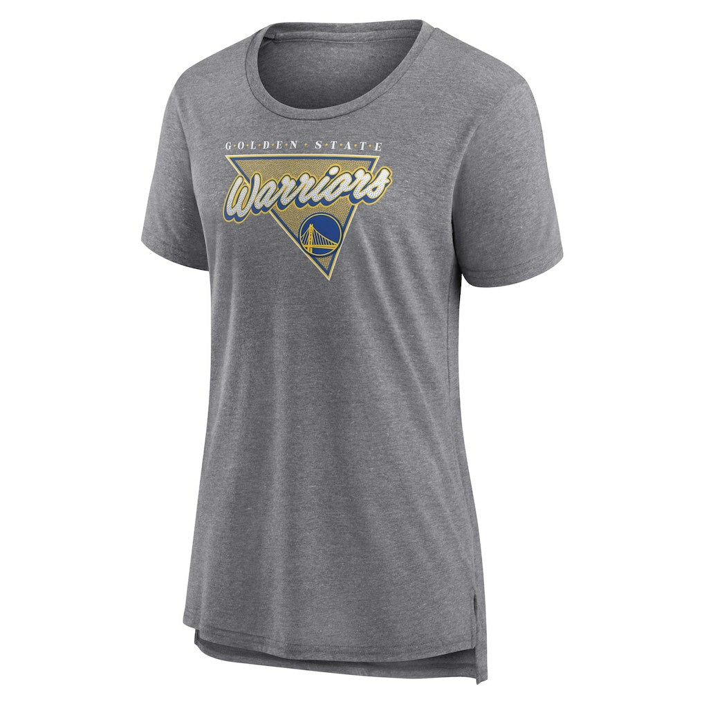Golden State Warriors Women's True Classics Tri-Blend T-Shirt Heathered Gray - Fanatics