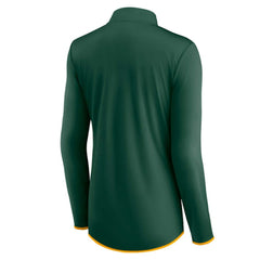 Athletics Fanatics Women's Worth The Drive Quarter-Zip Jacket - Green Jackets