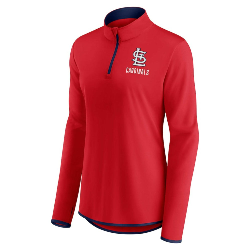 St. Louis Cardinals Fanatics Women's Worth The Drive Quarter-Zip Jacket - Red Jackets