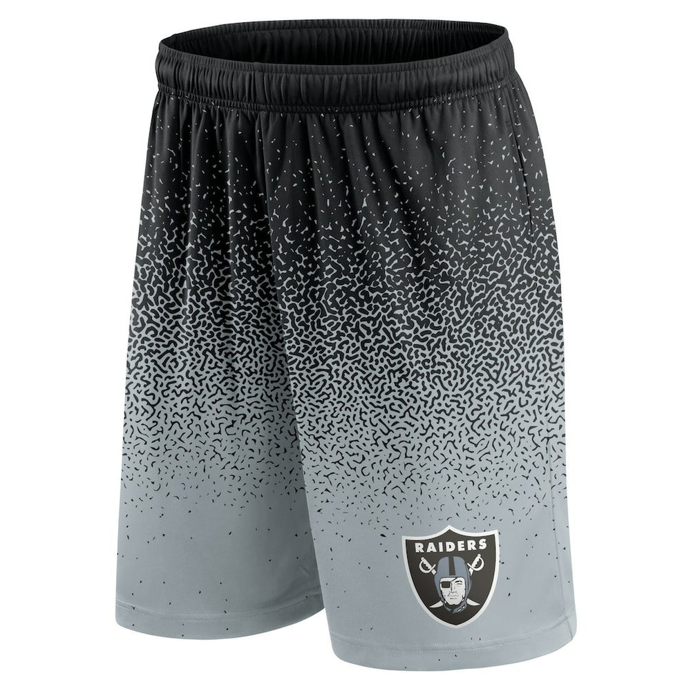 Las Vegas Raiders Ombre Shorts - Black/Silver Shorts